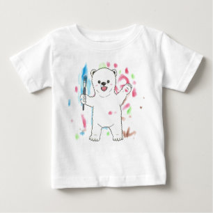 "Je suis un artiste !" T-shirt bébé ours polaire