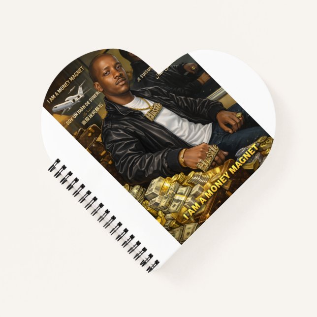 Je suis un cahier aimant à argent (Devant)