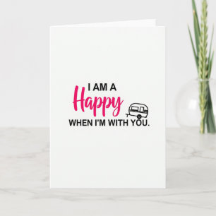 Je Suis Un Campeur Heureux Avec Vous Carte