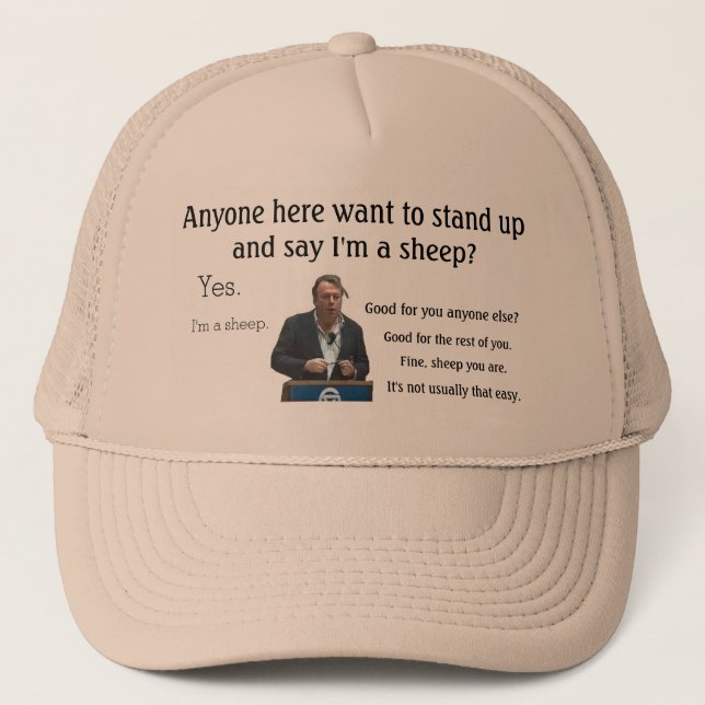 Je suis un casquette de Hitchens de moutons (Devant)