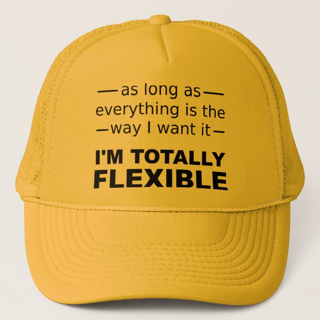 Je suis un chapeau casquette drôle totalement flex (Devant)