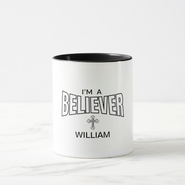 Je suis un croyant Personalized Religious Mug (Centre)