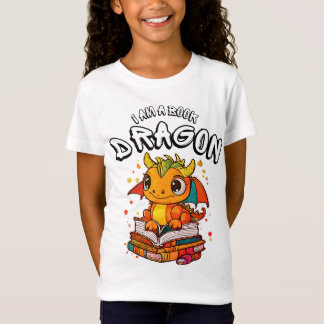Je suis un dragon de livre amusant lire t-shirt