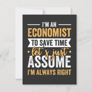 Je suis un économiste pour gagner du temps Supposo