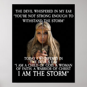 Je Suis Un Enfant De Dieu Une Femme De Foi Poster