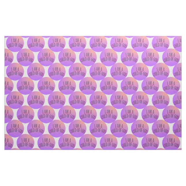 Je suis un enfant de tissu pointillé par pourpre (Fat Quarter)