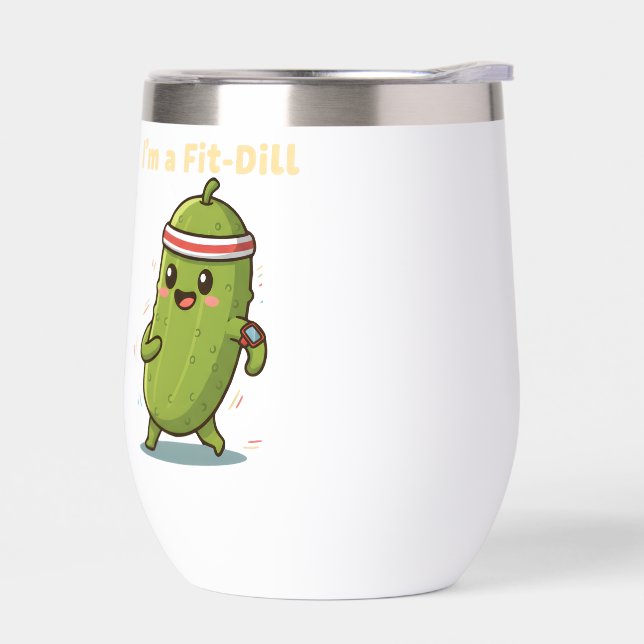 Je suis un Fit-Dill ! Dessin de jeu de mots drôle  (Gauche)