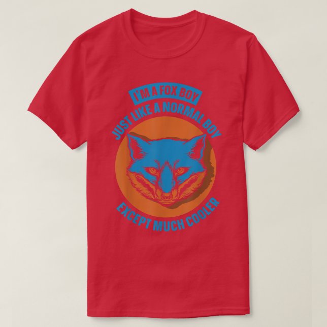 Je suis un garçon renard T-Shirt (Design devant)