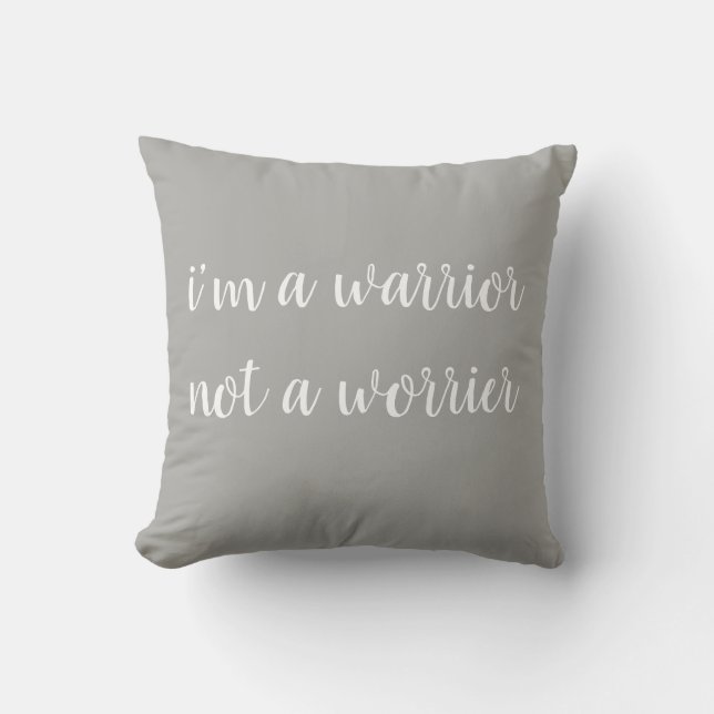Je suis un guerrier pas un Coussin de motivation (Recto)