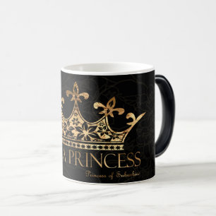 Je suis un noir de la princesse w/Crown tasse