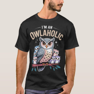 Je suis un Owlaholique T-shirt drôle pour hommes f