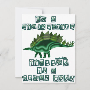 Je suis un Stegosaurus