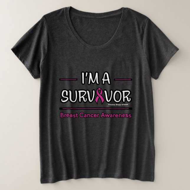 Je suis un survivant... Cancer du sein (Design devant)