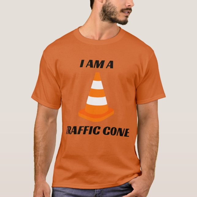 Je Suis Un T-Shirt Amusant Halloween Cône De Trafi (Devant)