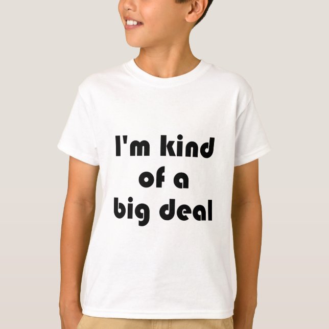Je suis un T-shirt Big Deal Kids Orange (Devant)