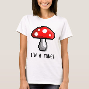 Je suis un T-shirt de champignon de pixel de