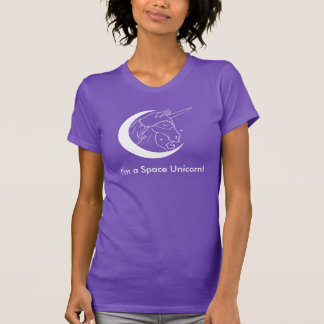 Je suis un T-shirt de licorne de l'espace (les