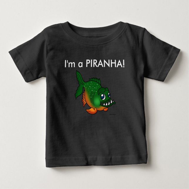 Je suis un T-shirt d'enfants de piranha (Devant)