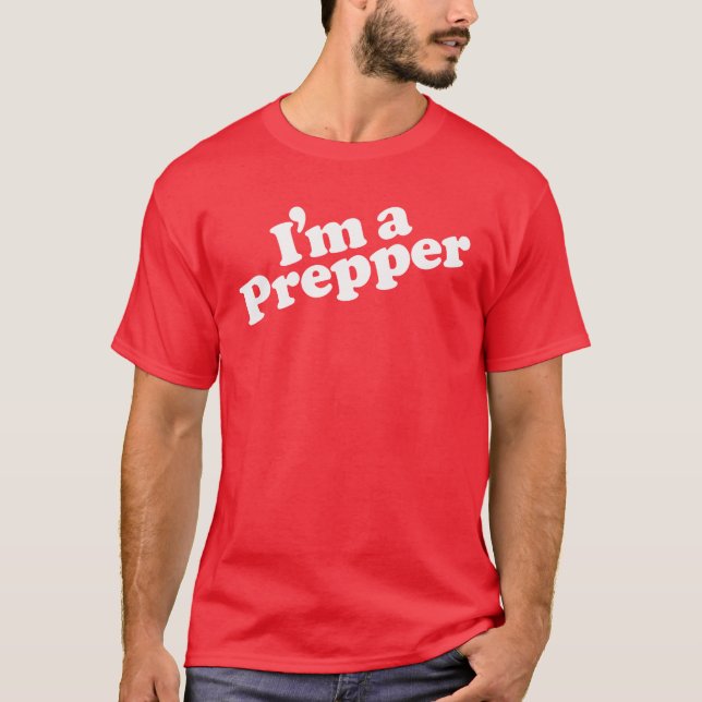 Je suis un T-shirt d'hommes de Prepper (Devant)