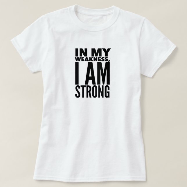 Je Suis Un T-shirt Fort (Design devant)