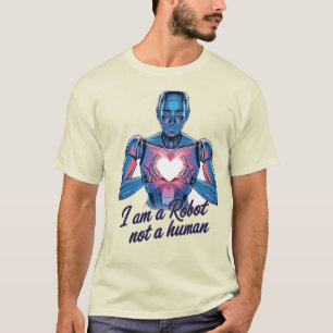 Je suis un t-shirt Robot Peinture