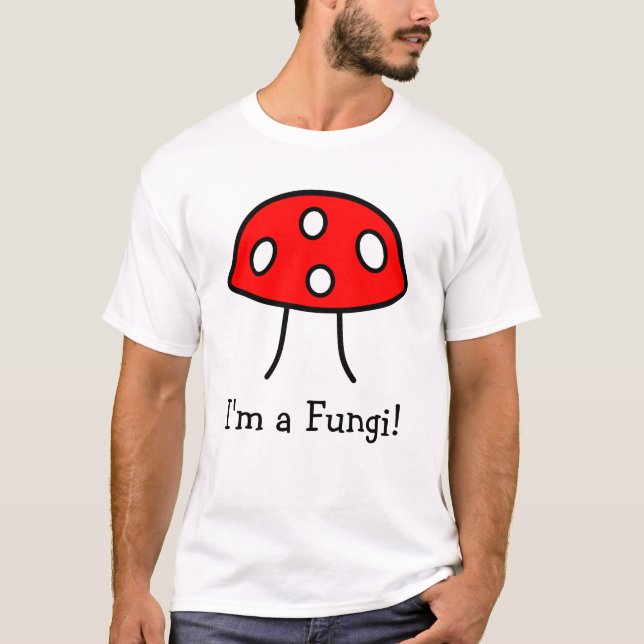 Je suis un T-shirt rouge de champignon de (Devant)