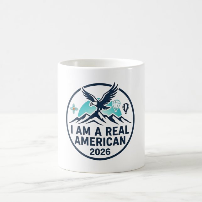 JE SUIS UN VÉRITABLE AMÉRICAIN TASSES  (Centre)
