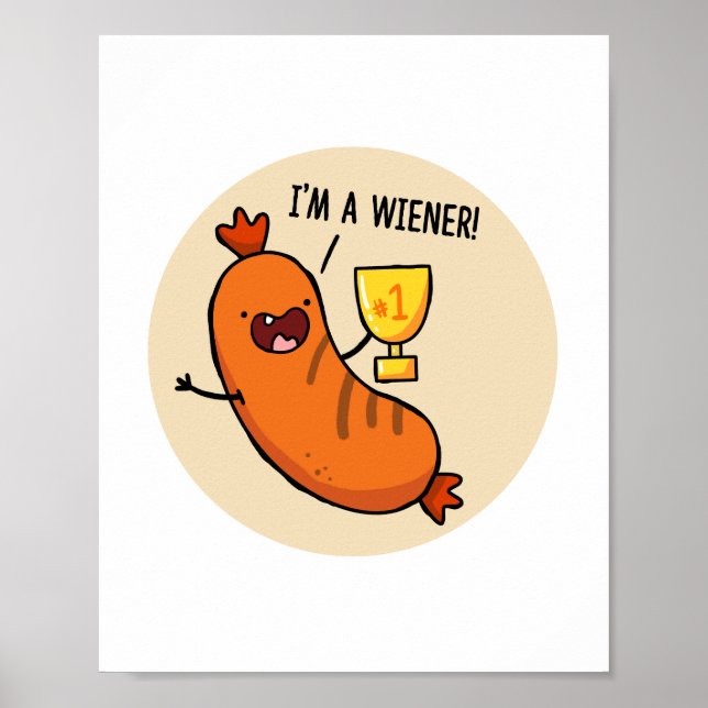 Je suis un Wiener Hotdog Poster (Devant)