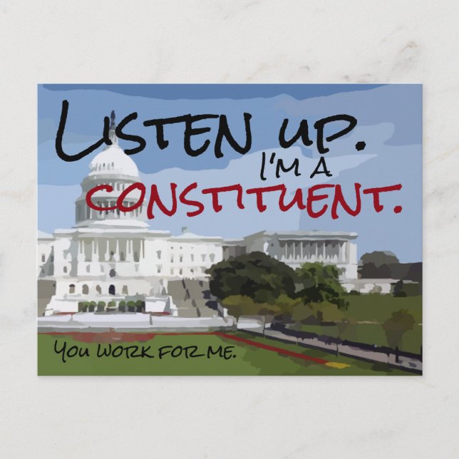 Je suis une carte postale constituante (Devant)