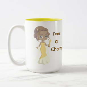 Je suis une championne de la Mug de café en robe j