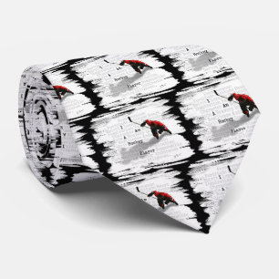 Je suis une cravate de joueur de hockey (foncée)