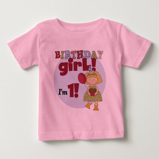 Je suis une fille d'anniversaire Tshirts et cadeau (Devant)