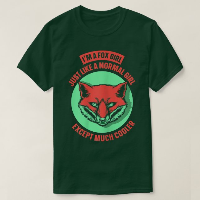 Je suis une fille de renard T-shirt (Design devant)