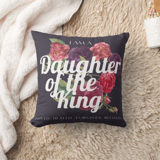 « Je suis une fille du Roi » Coussin (Couverture)