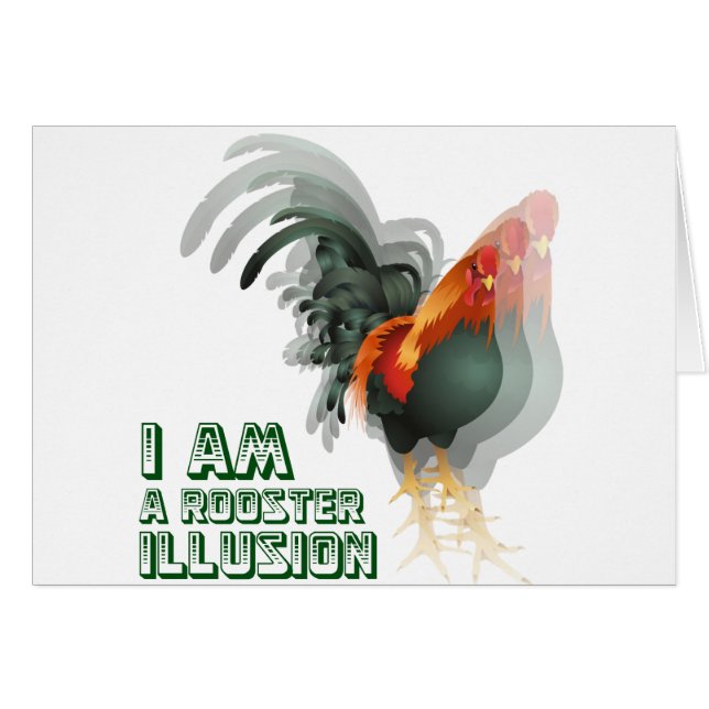 Je suis une illusion de coq (Devant horizontal)