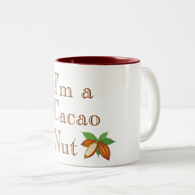 Je suis une Mug de café Cacao Nut (Devant droit)