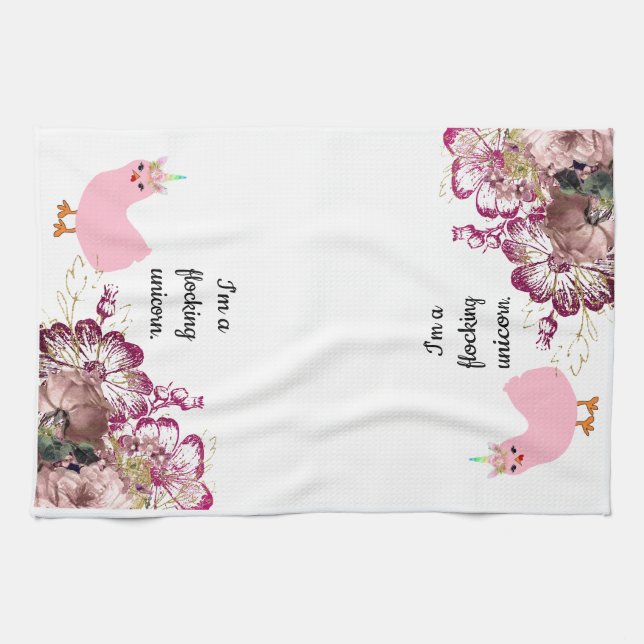 Je suis une serviette de cuisine de flocage de (Horizontal)