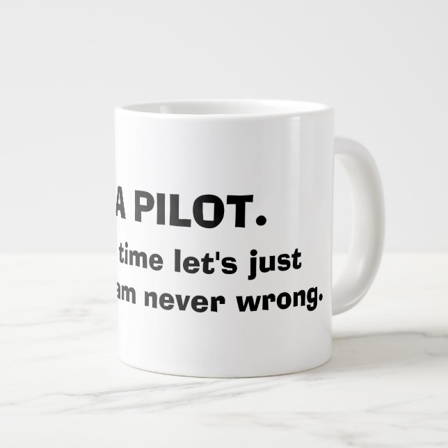 Je suis UNE TASSE de CAFÉ PILOTE (Devant droit)