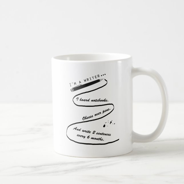 Je suis une tasse du cadeau 11oz d'auteurs (Droite)