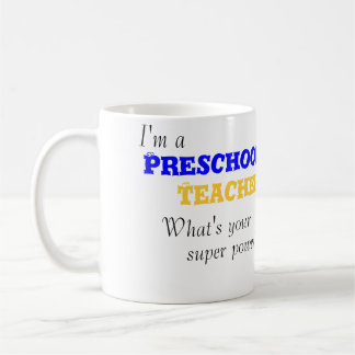 Je suis une tasse préscolaire de professeur
