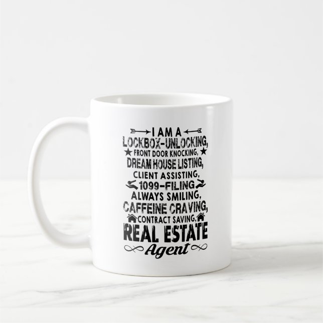 Je suis une vraie tasse d'agent immobilier (Gauche)