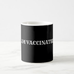 Je suis vacciné Mug en noir et blanc