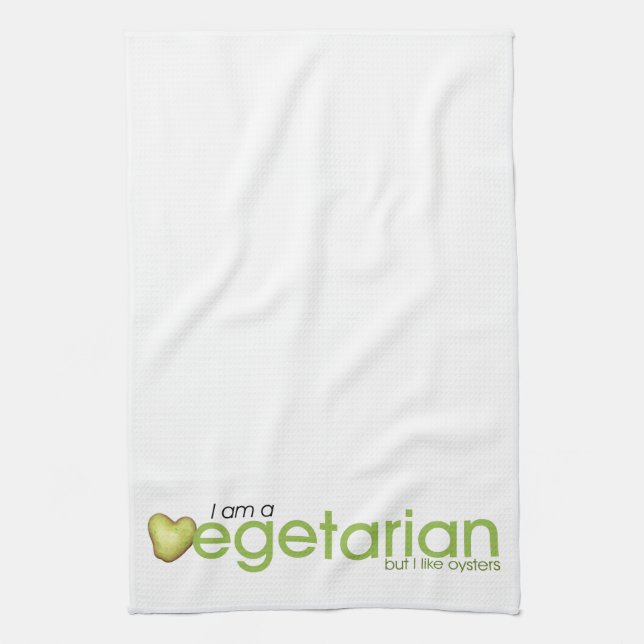Je suis Végétarien Vertical Serviette de cuisine (Vertical)