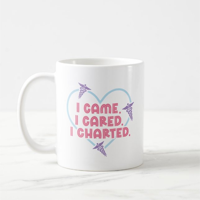 Je Suis Venu Je M'Intéressais J'Ai Charté Café Mug (Gauche)