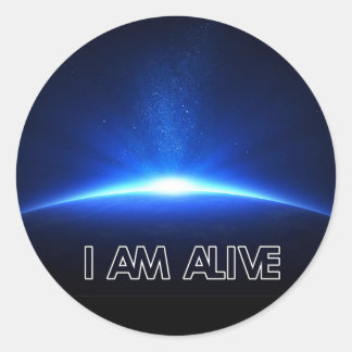 Je SUIS VIVE CD Couverture autocollant