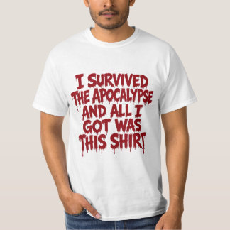 Je Survis à l'Apocalypse T-Shirt drôle d'Halloween