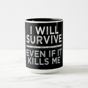 Je SURVIVRAI tasse - choisir style & couleur