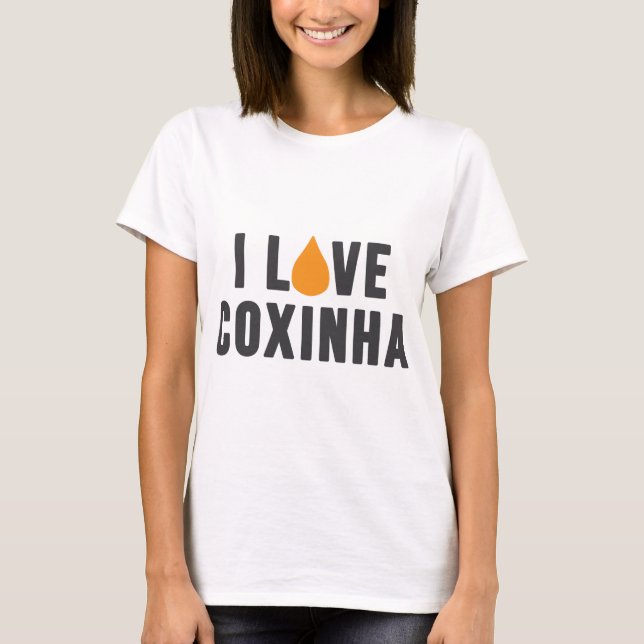 "Je T-shirt aime Coxinha" (Devant)