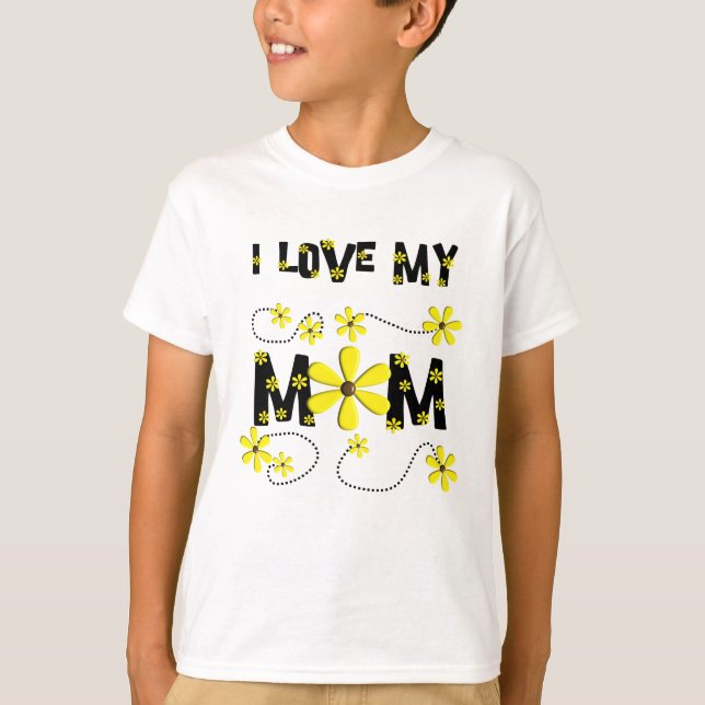 "Je T-shirt d'enfants aime ma maman" (Devant)