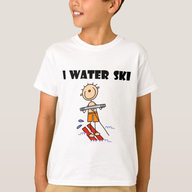 Je T-shirts et cadeaux de ski d'eau (Devant)